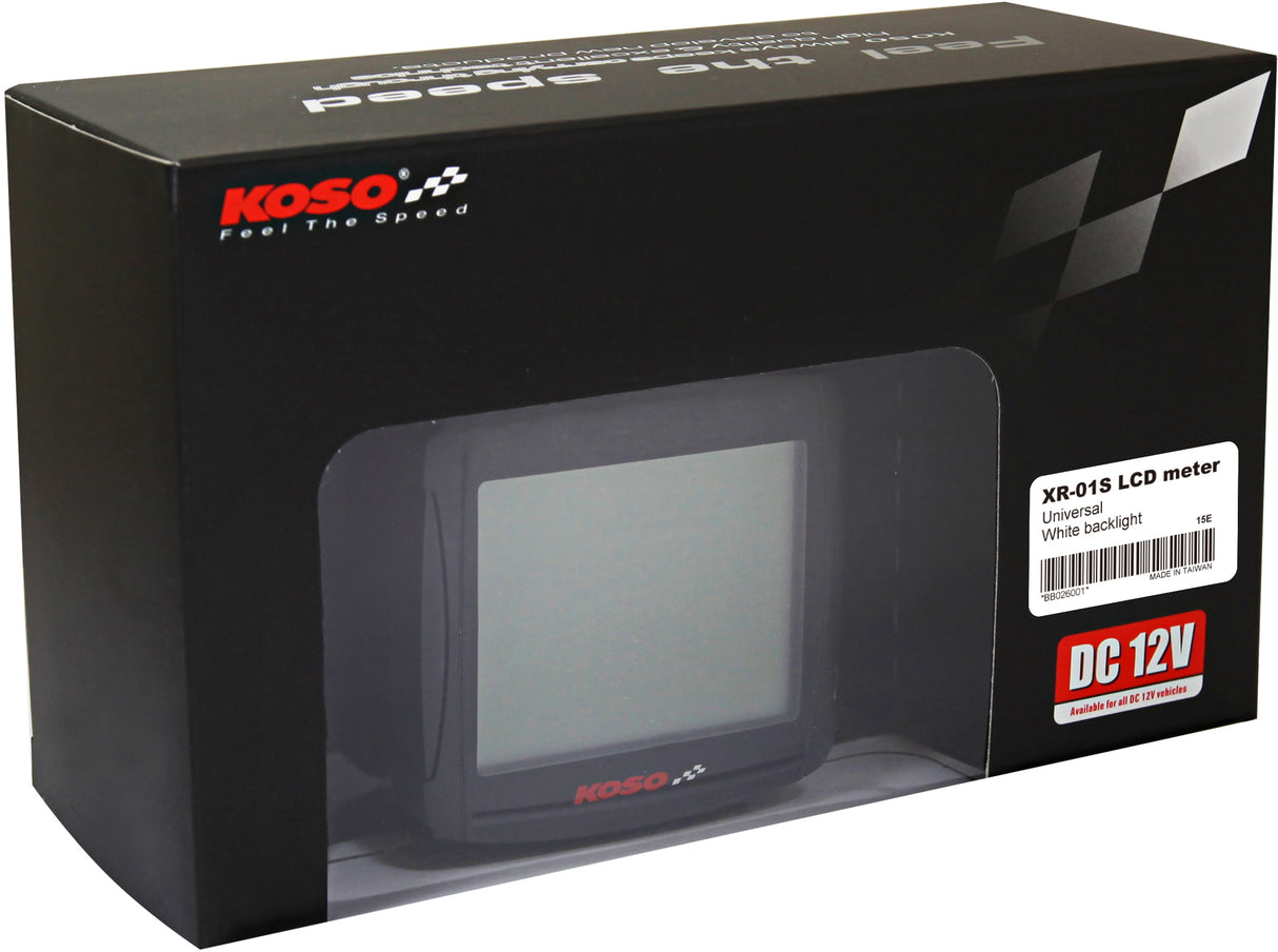 KOSO XR 01S Speedometer with Vehicle Fitment for Honda CRF250L, Yamaha YZ250F, Kawasaki KX250, and Suzuki RMZ250