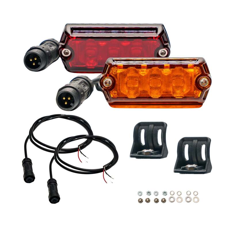 Nacho Offroad Technology Nano Chase Light - Amber-Red for Automotive Use