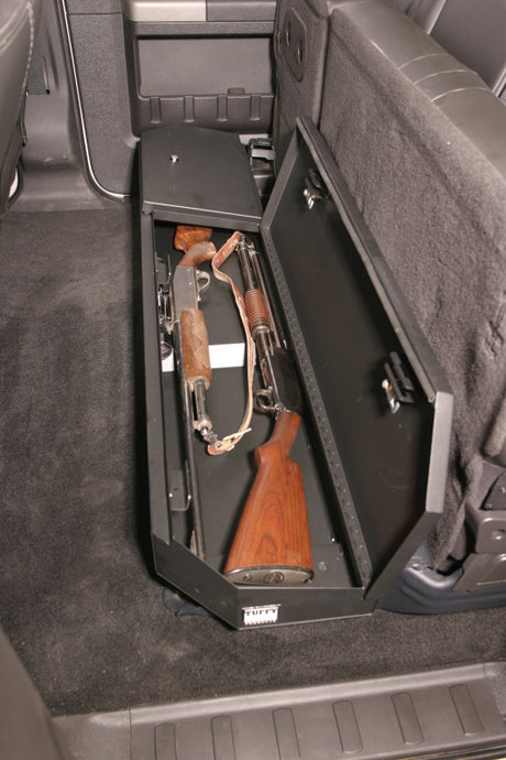 Tuffy Products Underseat Lockbox for 2003-2016 Ford F-250/F-350/F-450 Super Duty Crew Cab – Secure Steel Storage with Pry-Guard Locking System