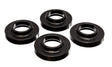 Energy Suspension 2.6103G Coil Spring Isolator Set for Jeep Wagoneer, Cherokee, and Wrangler – 0.75-Inch Lift, Black