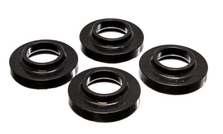 Energy Suspension 2.6103G Coil Spring Isolator Set for Jeep Wagoneer, Cherokee, and Wrangler – 0.75-Inch Lift, Black