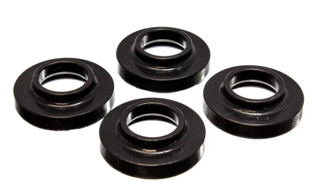 Energy Suspension 2.6103G Coil Spring Isolator Set for Jeep Wagoneer, Cherokee, and Wrangler – 0.75-Inch Lift, Black