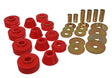 Energy Suspension 3.4109R Hyper-Flex Polyurethane Cab Mount Set for 1974-1980 GMC C15/C1500 and Chevrolet C10 Pickup (2WD) - Red