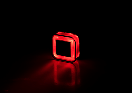 KOSO HB042000 Gt 07 LED Brake and Taillight for Harley-Davidson and Custom Motorcycles with Red Lens