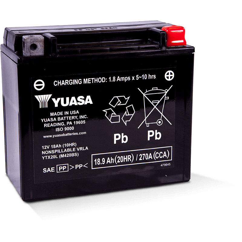 Can Am X3 Battery Stock Replacement (YTX20L) Yuasa