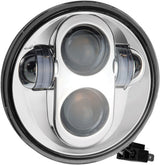 PATHFINDER HD5MC 5 3/4-Inch LED Headlight for Harley Davidson and Custom Bikes