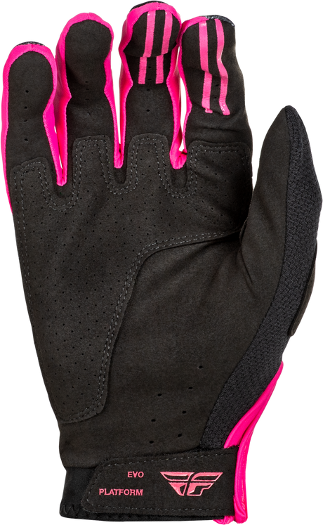 Fly Racing Evolution DST Gloves Black/Pink for Motocross and Off-Road Vehicles
