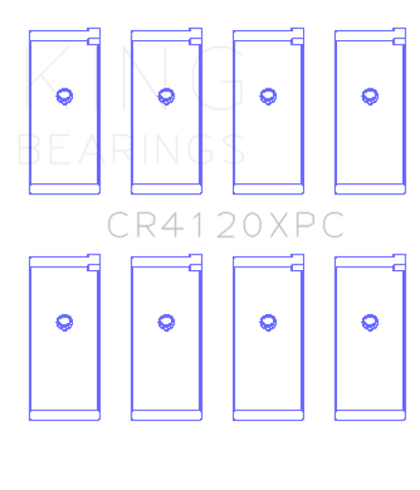 King Engine Bearings 1992+ Mitsubishi 4G63/4G64 EVO I-IV Connecting Rod Bearing Set - Size STDX