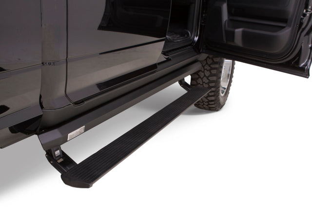 AMP Research PowerStep XL Part 77238-01A for 2018-2024 Ram Trucks – Electric Running Board with 3-Inch Drop and LED Lights