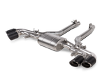 Akrapovic Slip-On Line for 2024+ BMW X5M / X6M Face Lift with Titanium and Carbon Fiber Tips - Part S-BM/T/35H