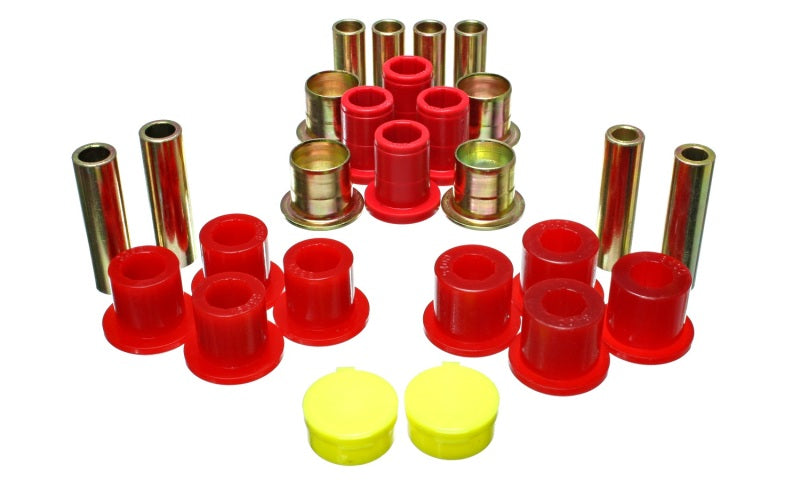 Energy Suspension 5.3139R Red Front and Rear Control Arm Bushing Set for Dodge Dakota and Durango (2000-2004)
