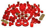 Energy Suspension 97-06 Jeep Wrangler TJ Red Hyper-Flex Master Bushing Set - Improved Handling and Suspension Stability