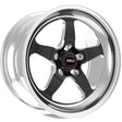Weld S71 20x10.5 inch Black Wheel with 5x5 Bolt Pattern and 7.7 inch Backspacing - High Pad, Non-Beadlock