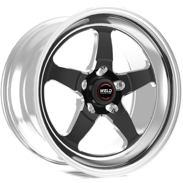 Weld S71 20x10.5 inch Black Wheel with 5x5 Bolt Pattern and 7.7 inch Backspacing - High Pad, Non-Beadlock