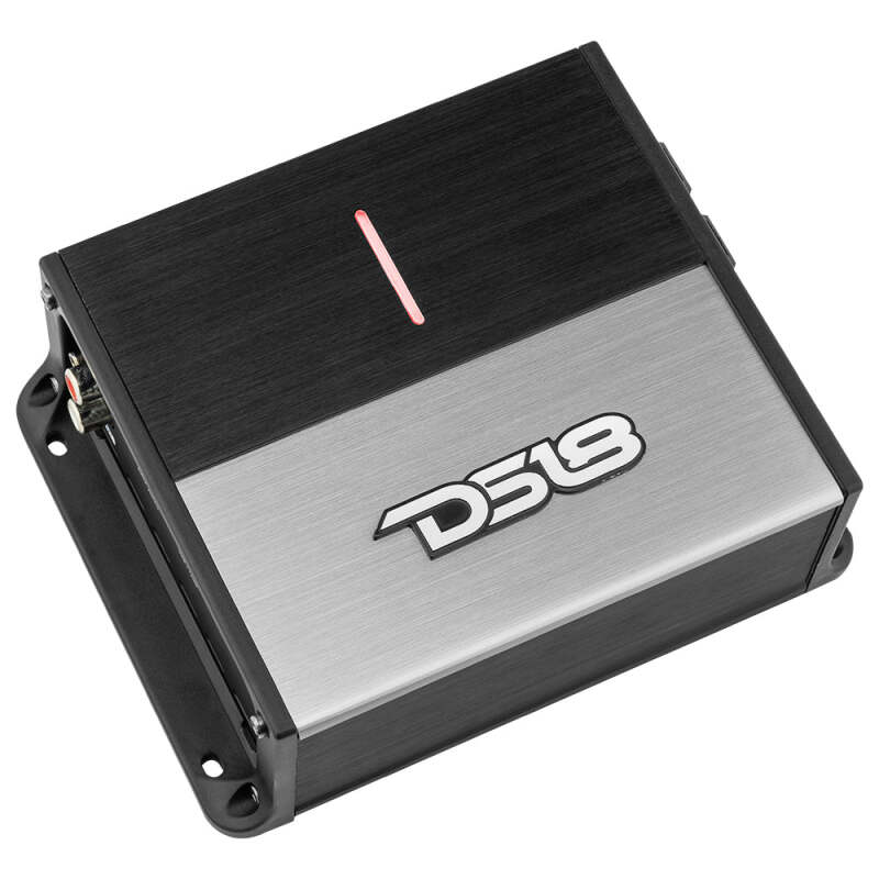 DS18 ION600.1D 1-Channel Car Amplifier – 600W RMS at 1 Ohm, 400W at 2 Ohms, 200W at 4 Ohms – Compatible with Most Automotive Systems