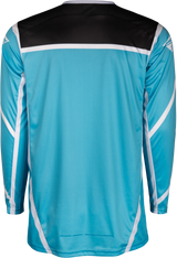 Fly Racing Lite Jersey Blue/White/Black XL - Lightweight Motorcycle Jersey for Off-Road and Trail Riding