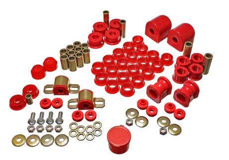 Energy Suspension Hyper-Flex Master Bushing Set for 1991-1992 Nissan Sentra - Red Polyurethane Performance Upgrade
