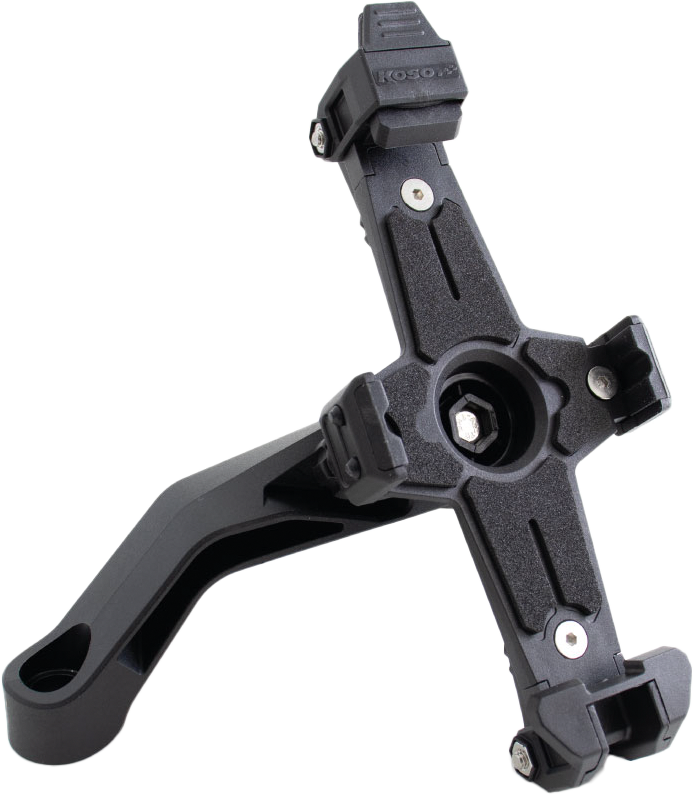 KOSO X1 Smartphone Cradle Large Phone Size - Universal Handlebar Mount for 7/8" to 1 1/4" Bars, Fits Smartphones Up to 7 1/4" Long with Adjustable Clamping