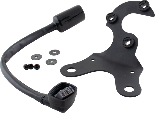 KOSO DL 04B Speedometer and Gauge Kit with Bracket for Yamaha Motorcycles - Part No. BE077000