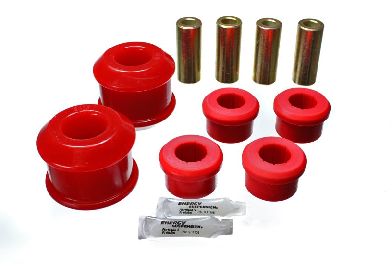 Energy Suspension 16.3116R Red Front and Rear Control Arm Bushing Set for Honda Civic, Acura RSX and CRX (2001-2004)