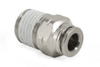 Air Lift Straight Male Fitting 1/4 Inch NPT to 1/4 Inch Tube - Part 21807