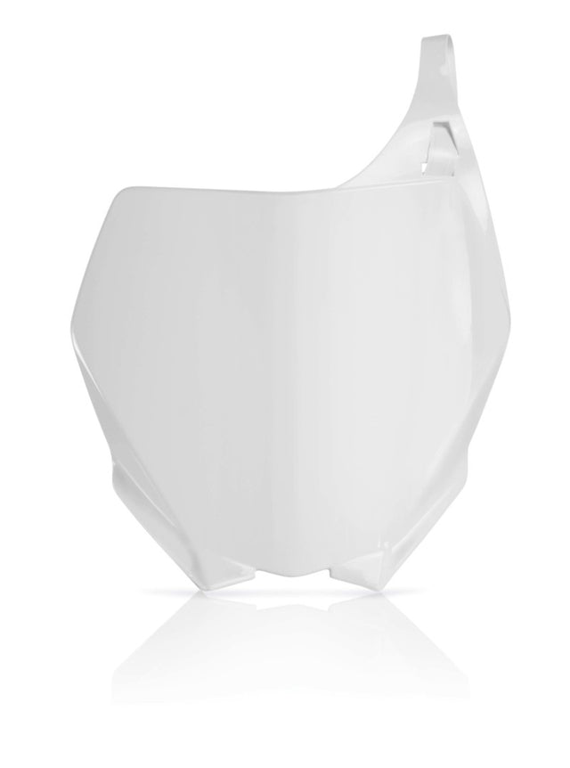Acerbis Yamaha YZ/YZ250F/450F Front Number Plate - White (Part Number 2042390002)