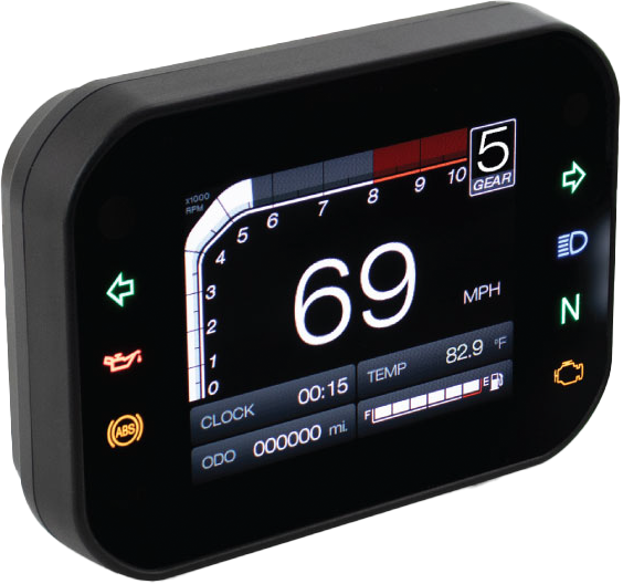 KOSO Rx 3s TFT Multifunction Meter with Vehicle Compatibility for Motorcycles and ATVs