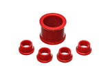 Energy Suspension 16.10101R Red Power Steering Rack Bushing Set for 1989-1991 Honda Civic and CRX