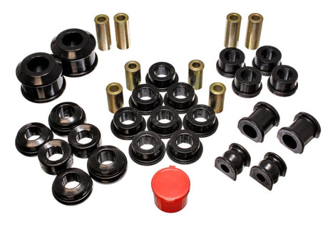 Energy Suspension Hyper-Flex Master Bushing Set for 2002-2005 Honda Civic Si — Black Polyurethane Performance Components