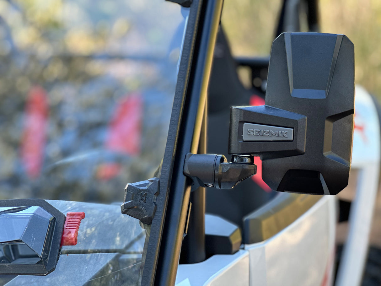 SEIZMIK Embark Side Mirror for Trucks and SUVs – Vertical Mount, Wide Viewing Range, Impact-Resistant Housing