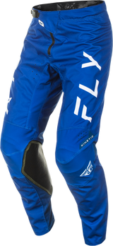 Fly Racing Kinetic Center Pants Navy/White Size 38 – Durable Motorcycle Riding Pants with Ventilation and Comfort Features