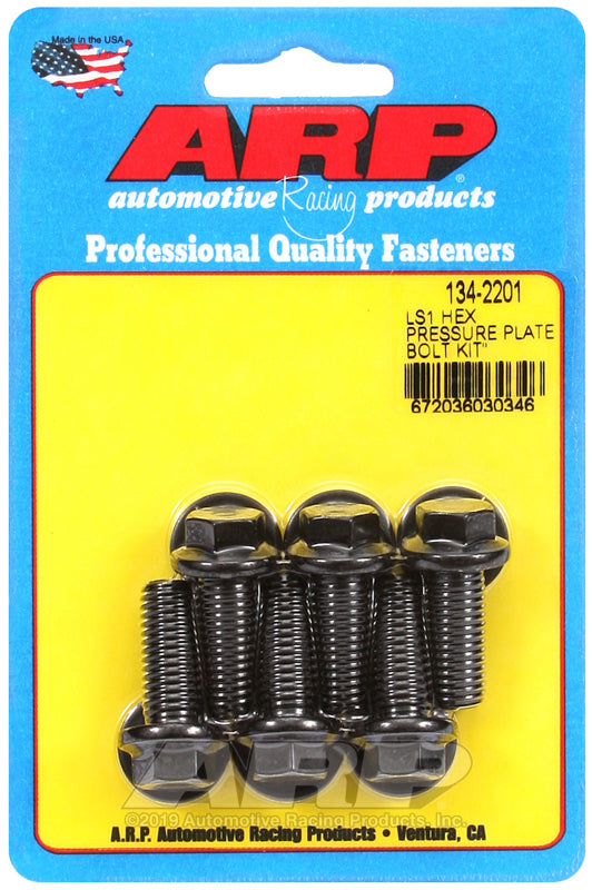 ARP LS1 Hex Pressure Plate Bolt Kit - High-Strength Fasteners for GM LS1 Engines and Compatible Vehicles