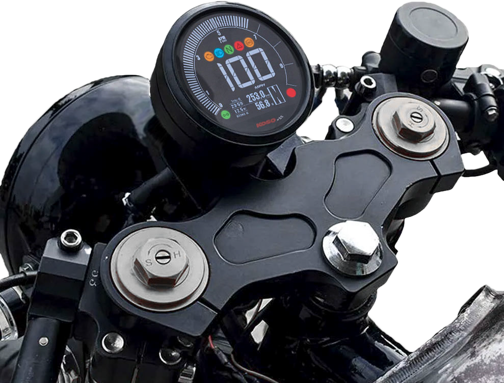 KOSO BA077300 DL 04 Speedometer Kit – Universal Fit for Motorcycles and ATV with Multi-Function Display