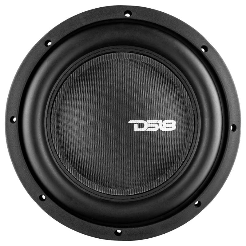 DS18 IXS Series 10-Inch 600W RMS Dual 2 Ohm Fiber Glass Shallow Mount Subwoofer for Car Audio