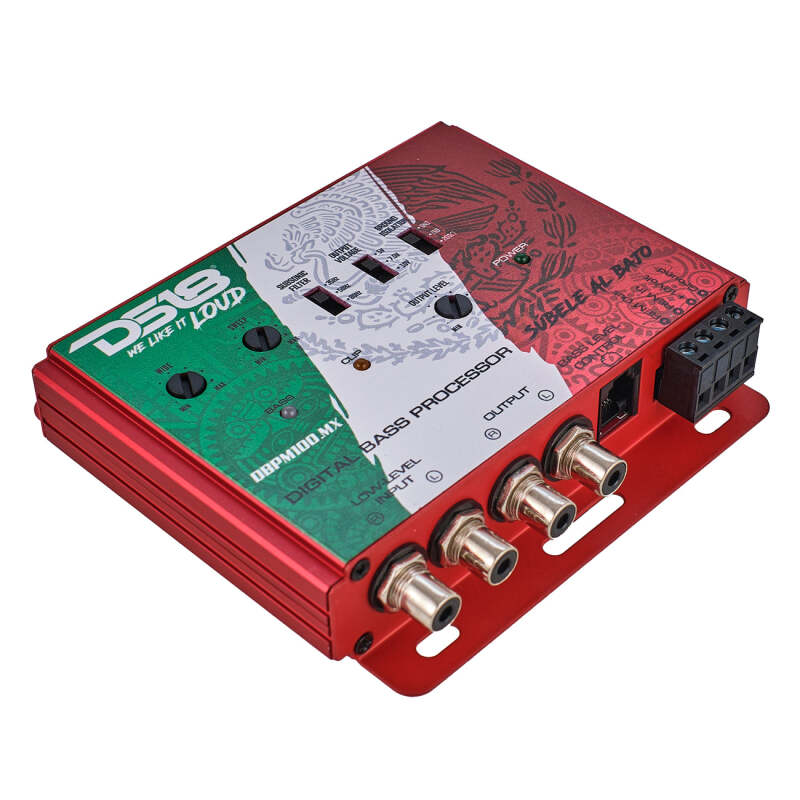 DS18 DBPM100.MX 2-Channel Low Level Input and Output Digital Bass Processor for Vehicles