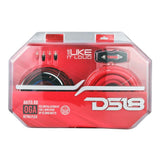 DS18 0-GA Amplifier Install Kit Advance - Red for Car Audio Systems