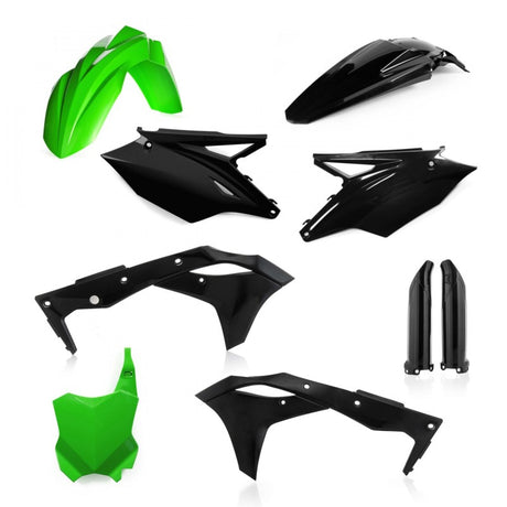 Acerbis Full Plastic Kit for Kawasaki KX250F/KX250 2018-2020 – Green and Black