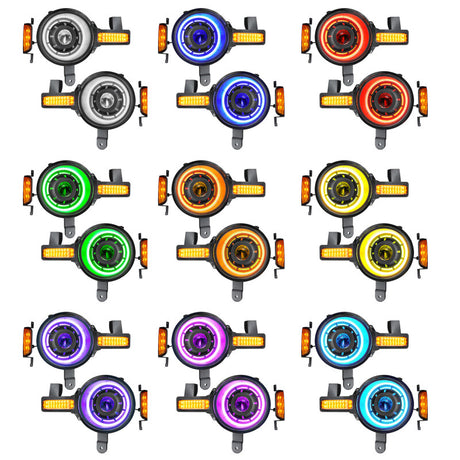 Oracle 2021+ Ford Bronco Oculus Bi-LED Projector Headlights - ColorSHIFT LED