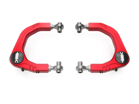 aFe Control Billet Uniball Upper Control Arms for Toyota Tacoma 2024-2026 & 2025 4Runner - Red