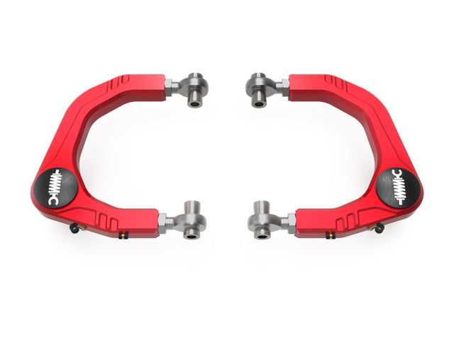 aFe Control Billet Uniball Upper Control Arms for Toyota Tacoma 2024-2026 & 2025 4Runner - Red