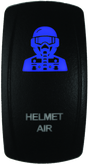DragonFire Racing Lighted Switch Hel Air On/Off Blue - Durable Waterproof Power Switch with LED Illumination