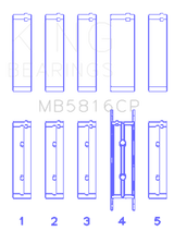 King Engine Bearings Ford 391CI 32V Turbo V8 Power Stroke/ O/S .040in Main Bearing Set