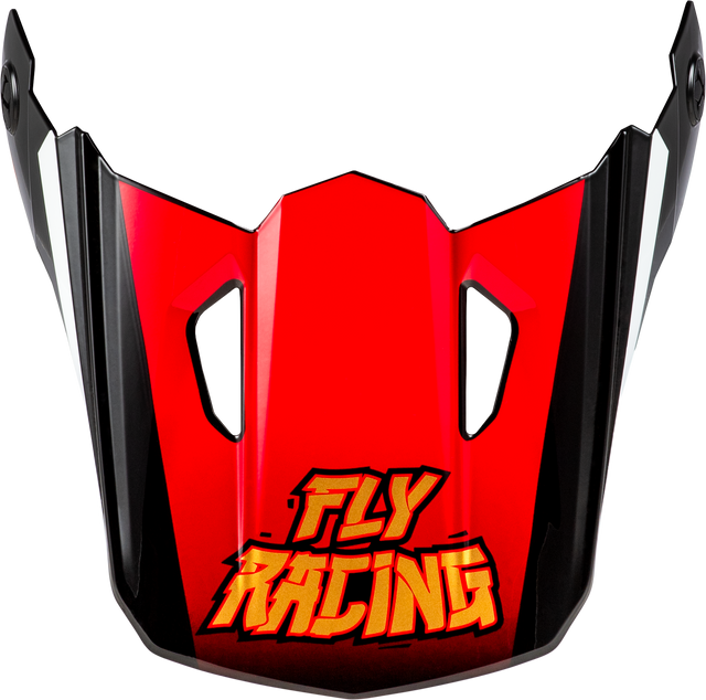 Fly Racing Youth Kinetic Scorched Helmet Visor - Red/Black/White for Youth Motocross Helmets