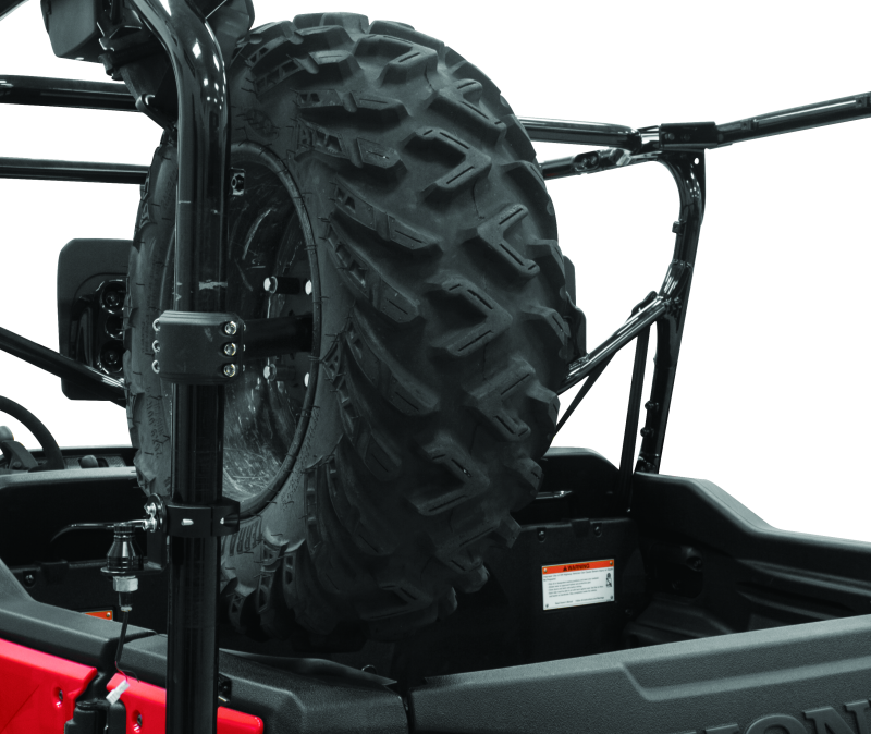 DragonFire Racing Spare Tire Carrier - 1.75-inch Clamp for Polaris and Off-Road Vehicles
