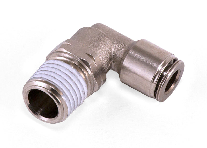 Air Lift Male 1/4 Inch NPT to 1/4 Inch Tube Elbow Fitting (Part #21830)