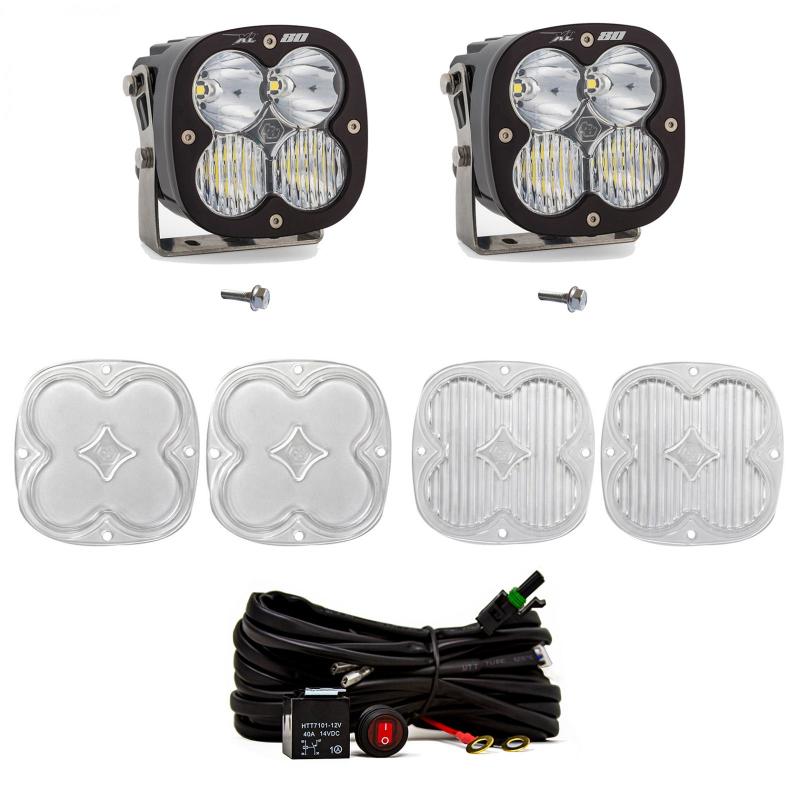 Baja Designs 2021+ Ford Bronco A-Pillar Light Kit XL80 D/C – Waterproof, ClearView, and Replaceable Lenses