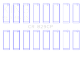 King Engine Bearings IHC/FORD 420CI 6.9L / 445CI 7.3L 16V (Size Standard) Connecting Rod Bearing Set