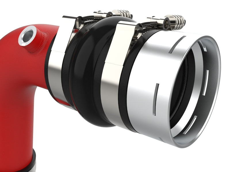 aFe BladeRunner Aluminum Hot & Cold Charge Pipe Kit for Ford F250/F350 Super Duty V8-6.7L (2023-2025) - Red