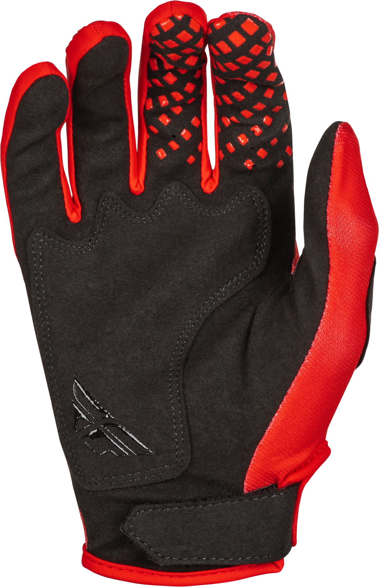 Fly Racing Youth Kinetic Center Gloves Red/Black – Offroad MX Gloves for Youth Large Hands