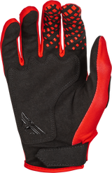 Fly Racing Kinetic Center Gloves Red/Black - Lightweight Race Gloves for Motocross and Off-Road Vehicles